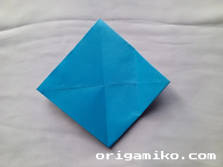 Origami coffee cup step 3 j