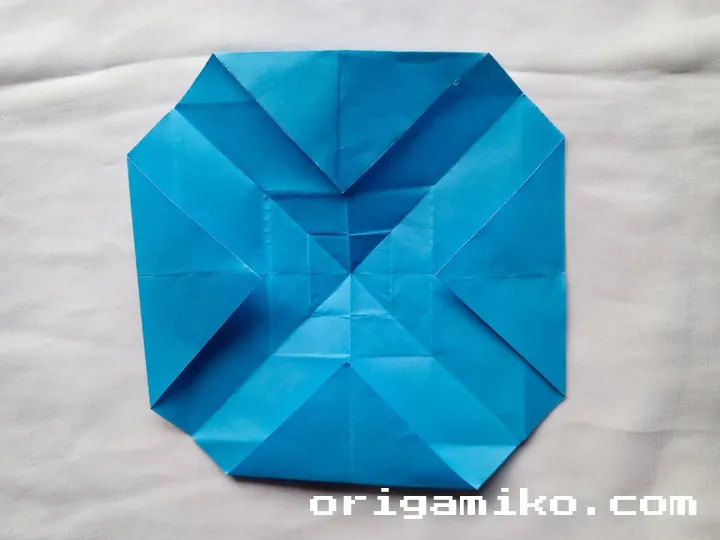 Origami coffee cup step 4 a