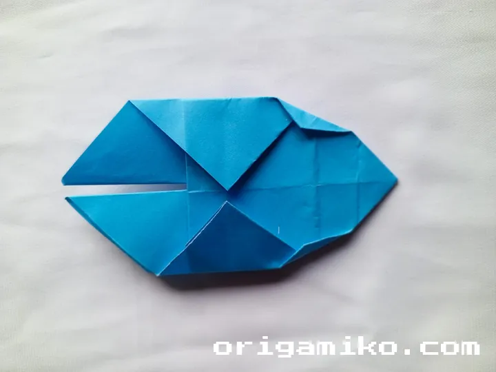 Origami coffee cup step 4 h