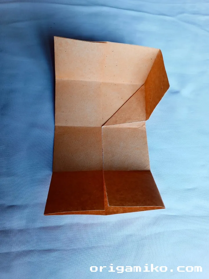 Origami double boat step 4 a