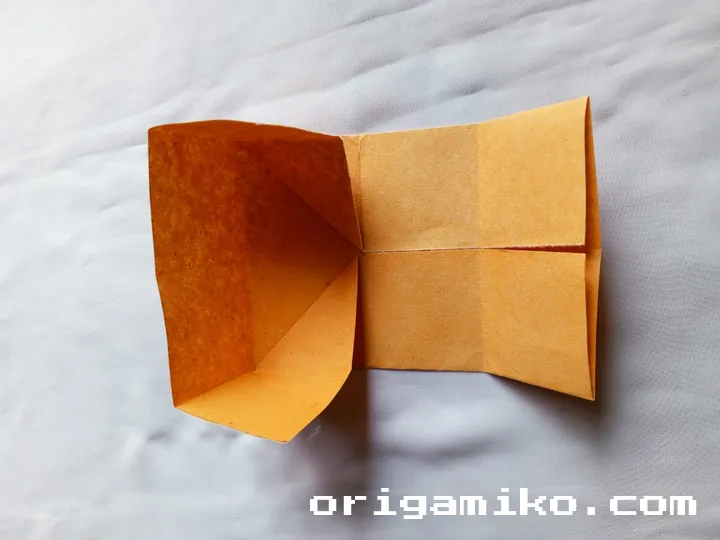 Origami double boat step 4 b