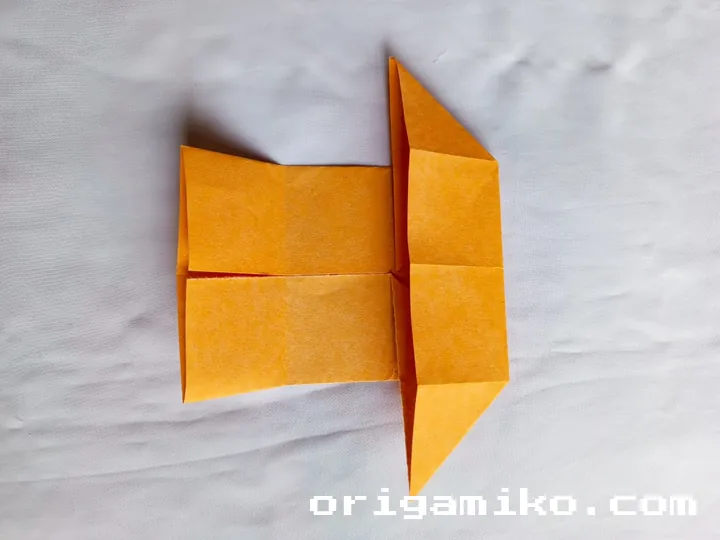 Origami double boat step 4 c