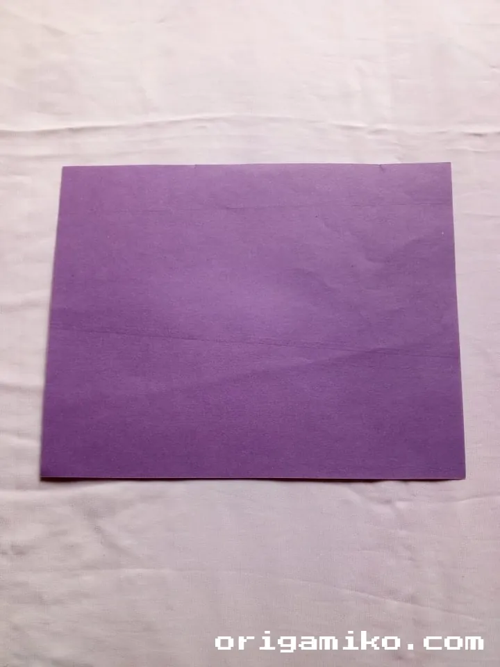 Origami fan step 1