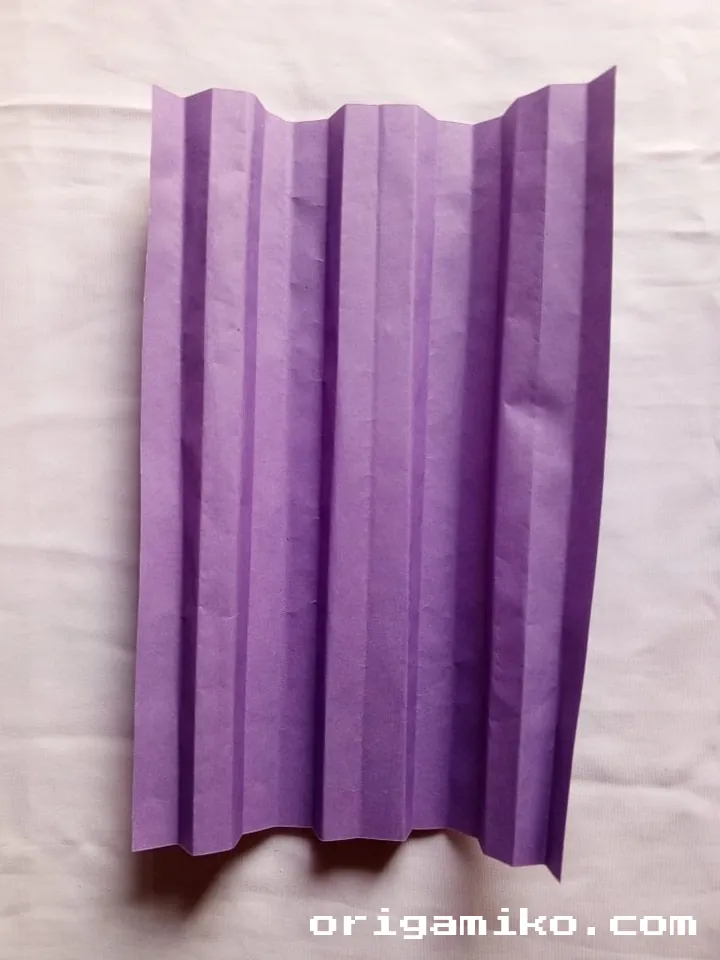 Origami fan step 3 f