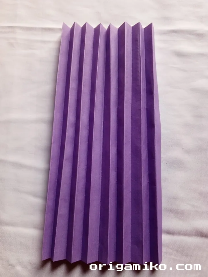 Origami fan step 4 a