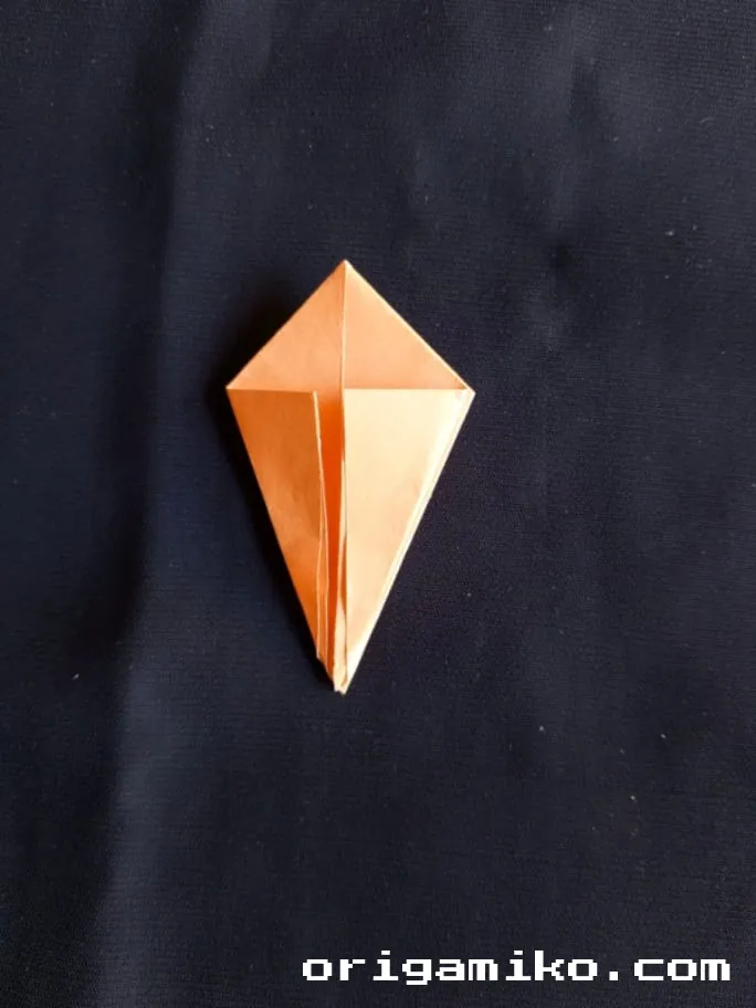 Origami finger trap step 4 e