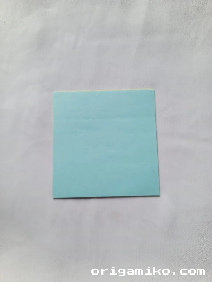 Origami hedgehog step 1