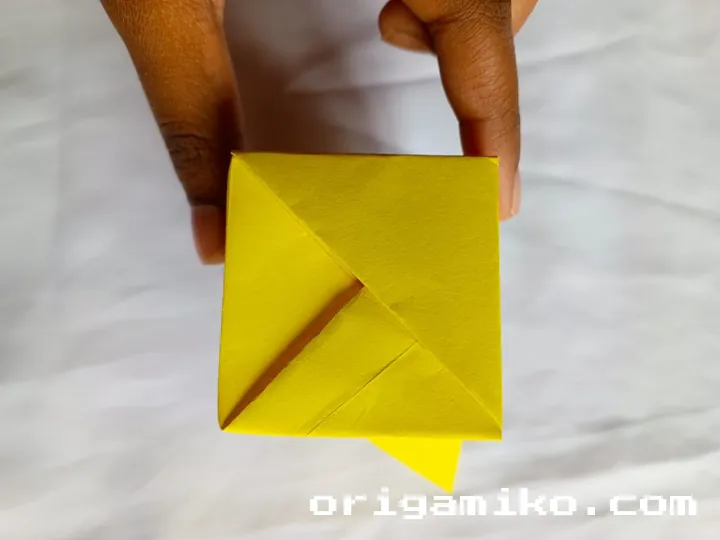 Origami holder step 4 h