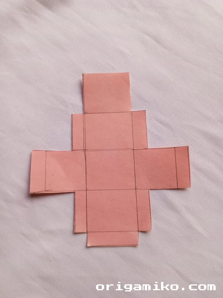 Origami infinity cube step 1