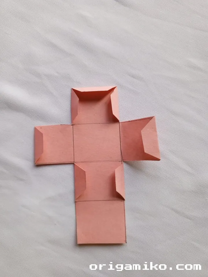Origami infinity cube step 2 b