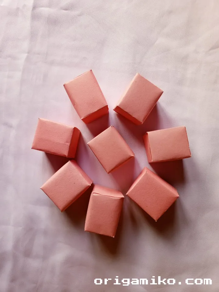 Origami infinity cube step 3
