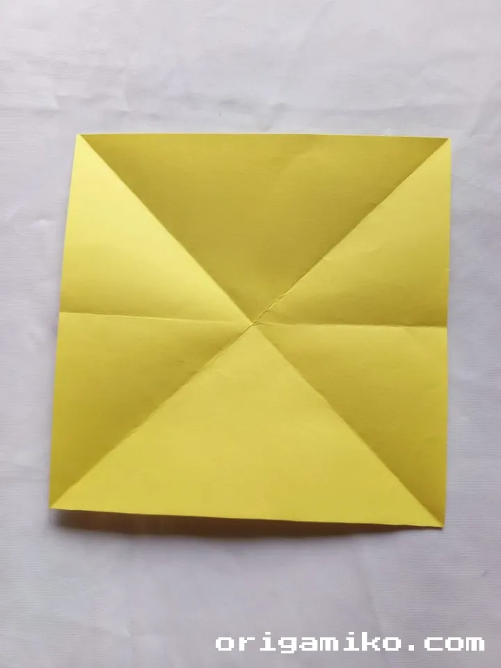 Origami lemon step 2 f