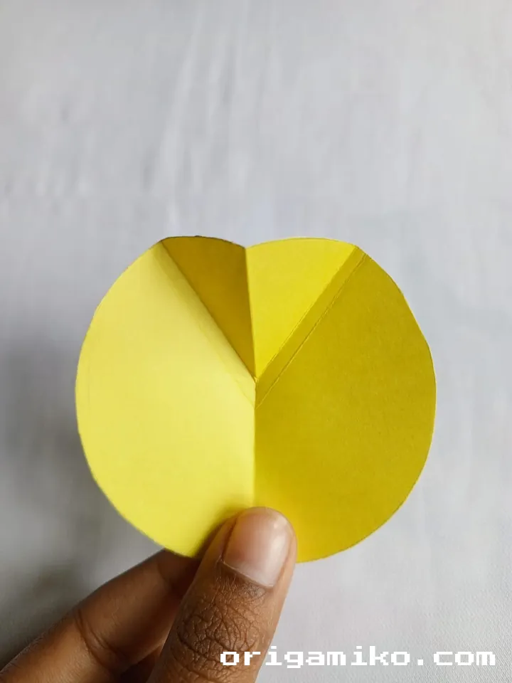 Origami mango step 3 b