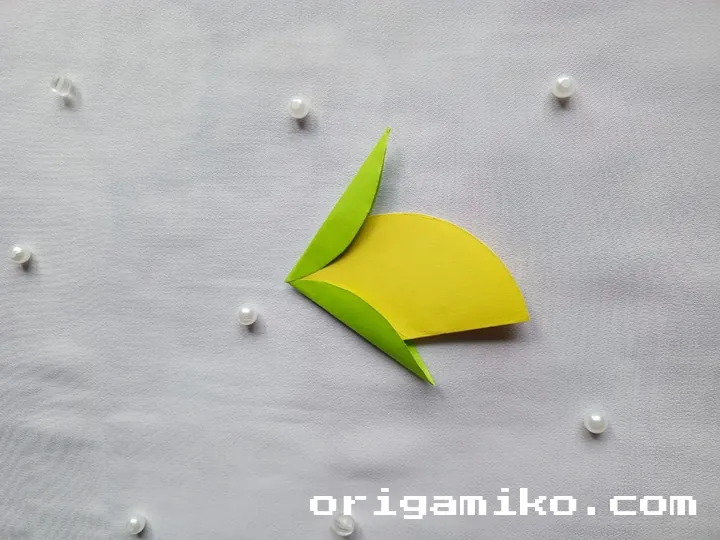 Origami mango step 4 b