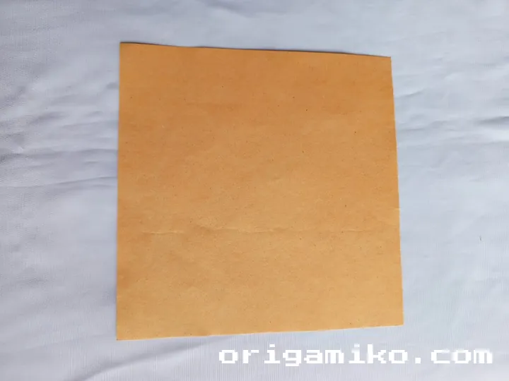 Origami minibag step 1