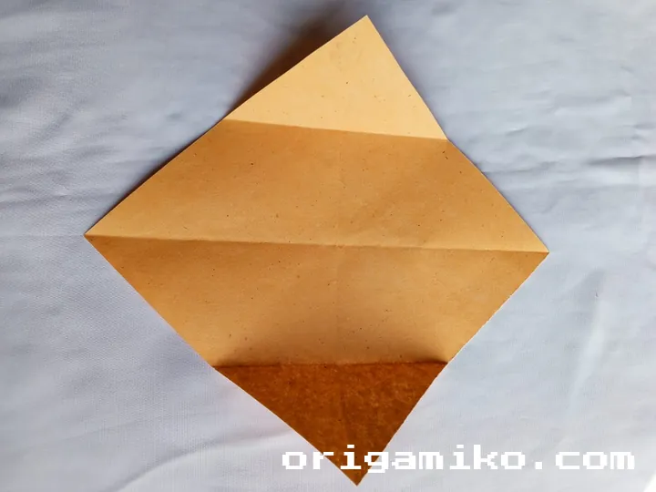 Origami minibag step 2 e