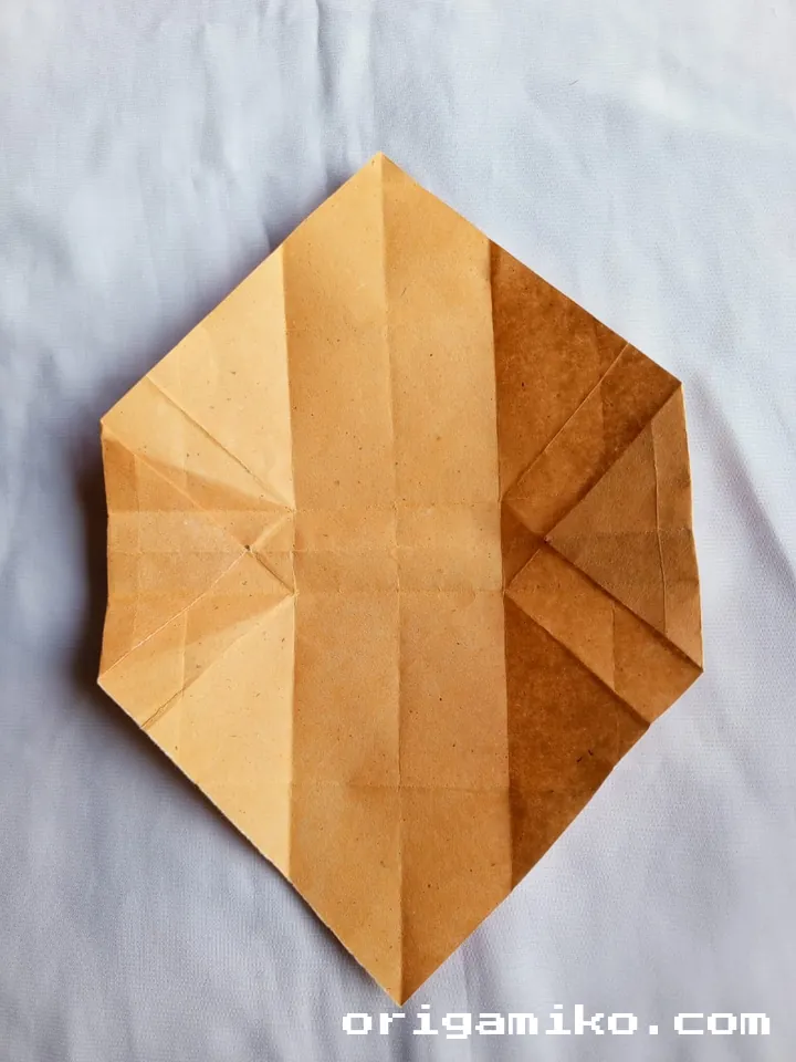 Origami minibag step 4 e
