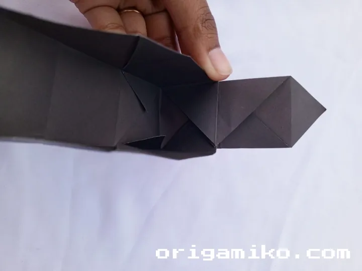 Origami minicraft creper step 4 d