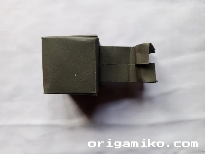 Origami minicraft creper step 7 f