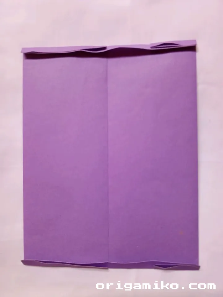 Origami money holder step 3 f