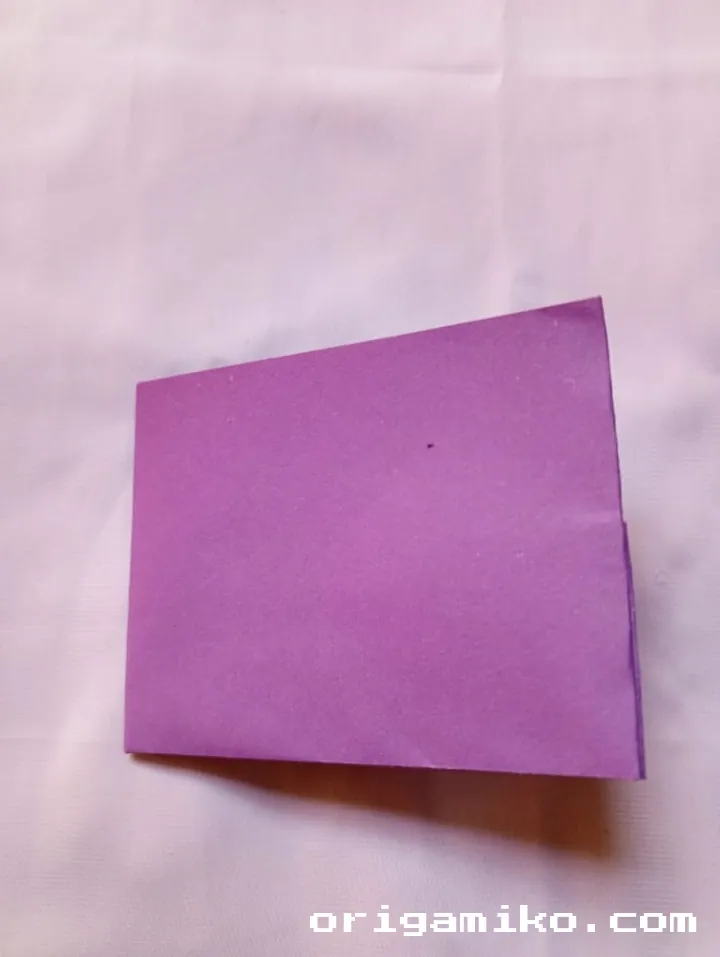 Origami money holder step 4 b