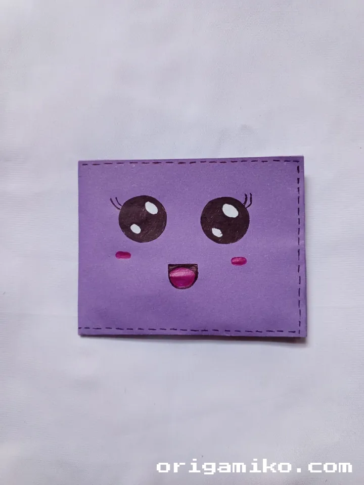 Origami money holder step 4 d