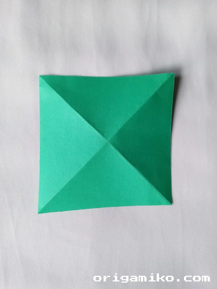 Origami olive branch step 2-c