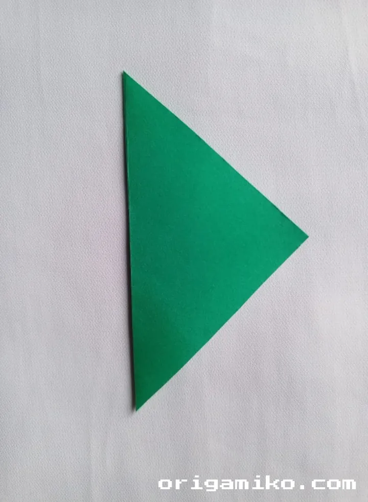 Origami olive branch step 2 a