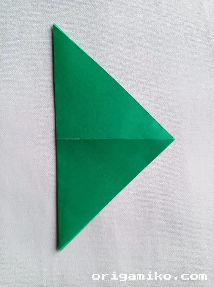 Origami olive branch step 2 b