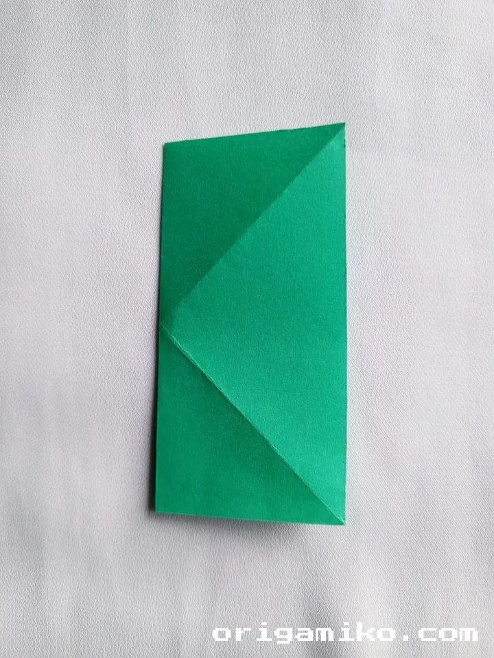 Origami olive branch step 3 a
