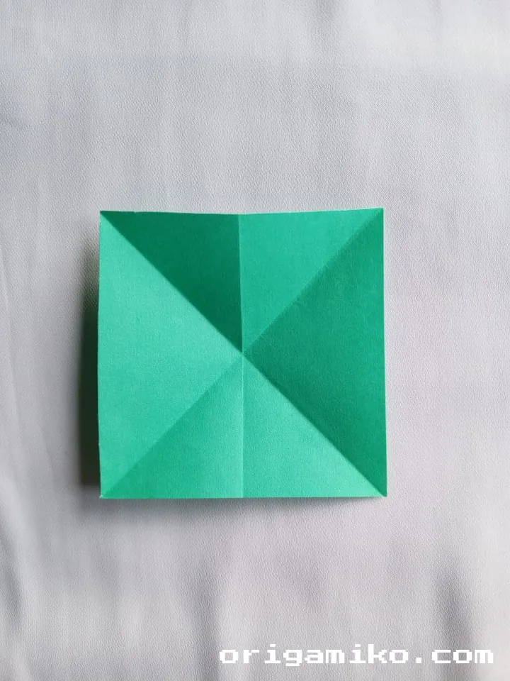 Origami olive branch step 3 b