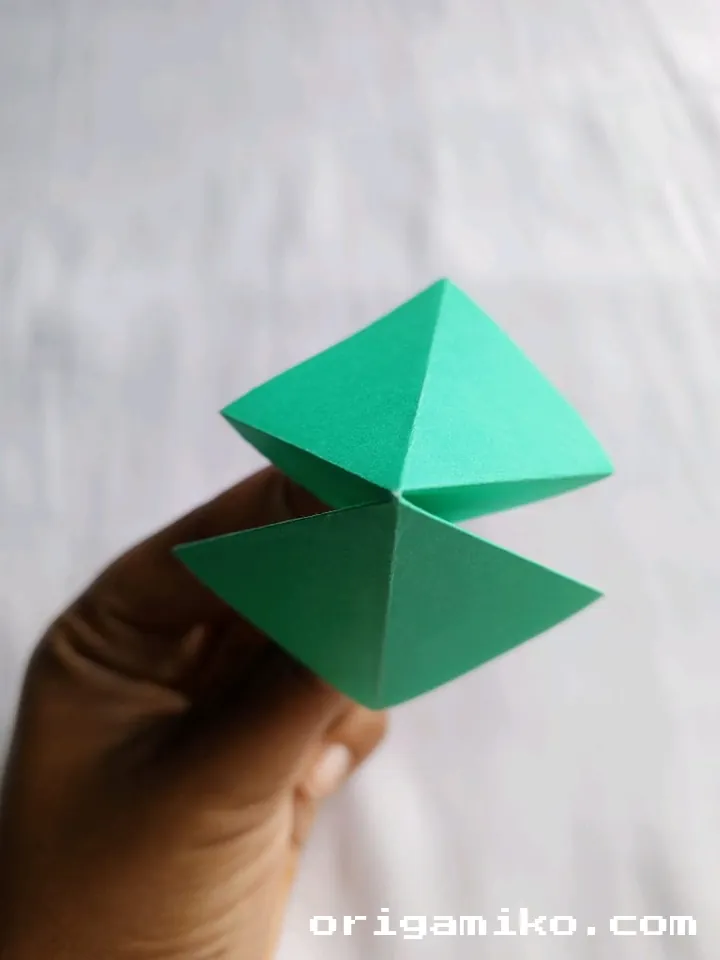 Origami olive branch step 4 b