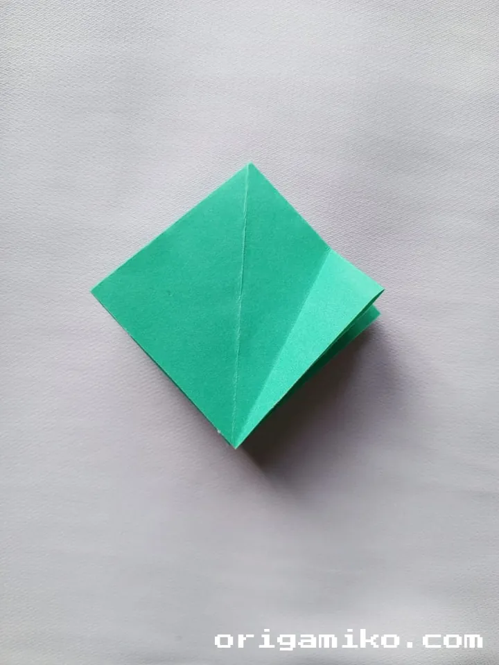 Origami olive branch step 4 e