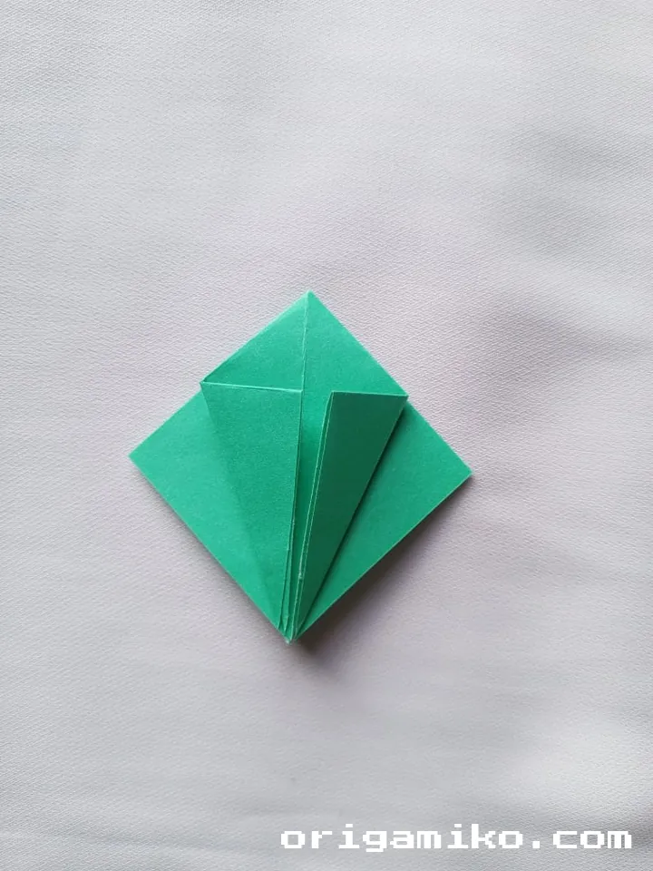 Origami olive branch step 4 f