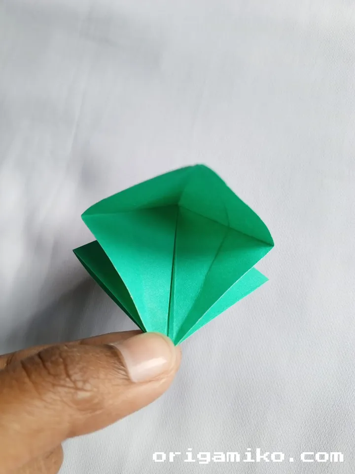 Origami olive branch step 5 b