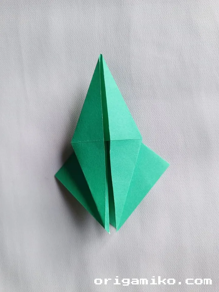 Origami olive branch step 5 c