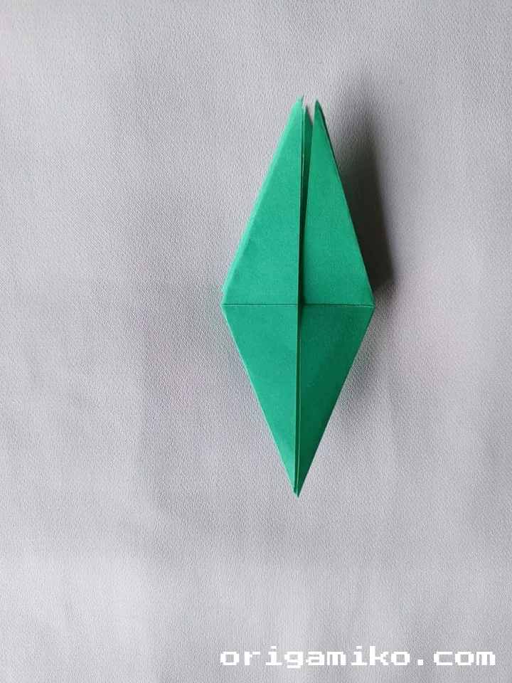 Origami olive branch step 6 a