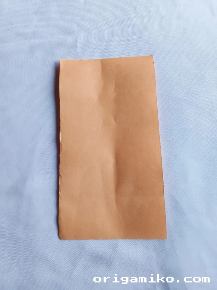 Origami orange step 1