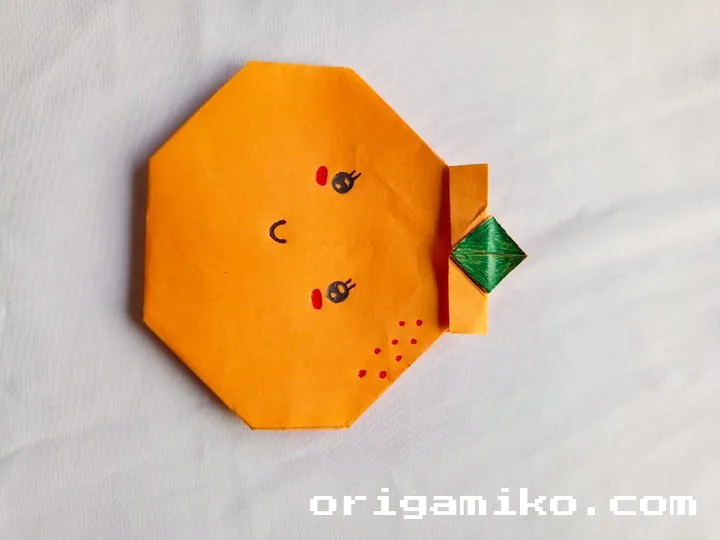 Origami orange step 4 e
