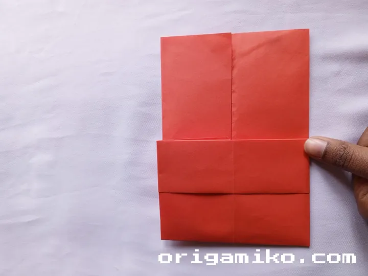 Origami paper holder step 4 d