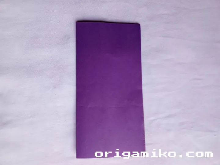 Origami peach step 2-a