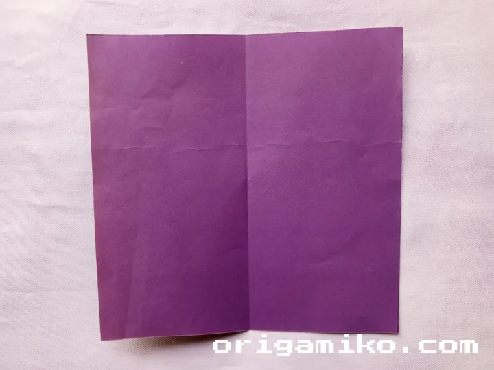 Origami peach step 2 b