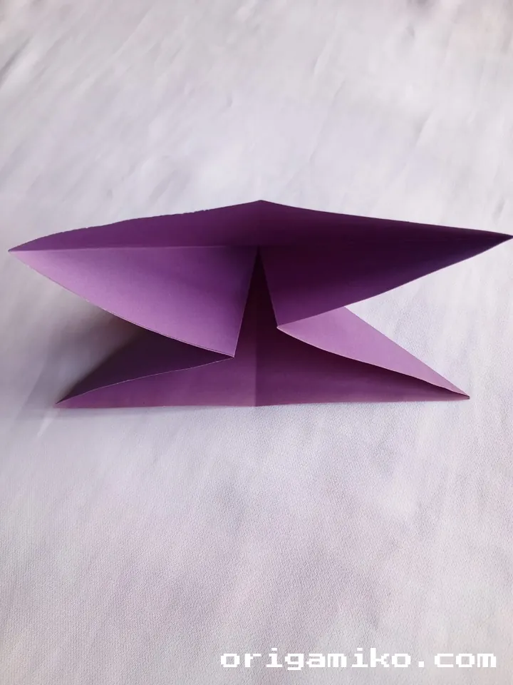 Origami peach step 3 a