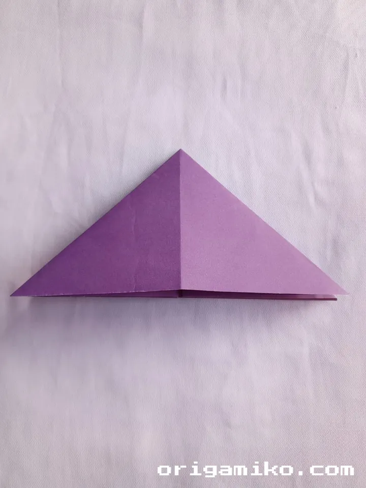Origami peach step 3 b