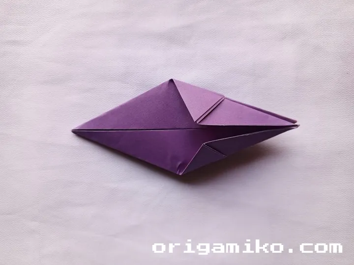 Origami peach step 4 b