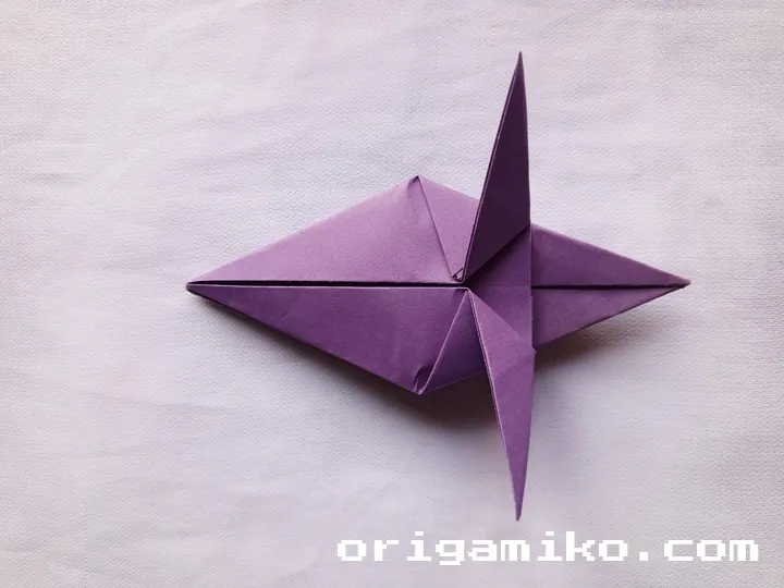 Origami peach step 4 c