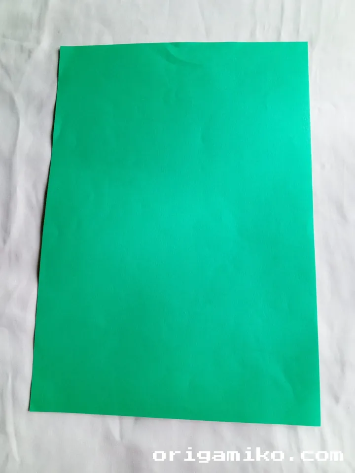 Origami pencil holder step 1