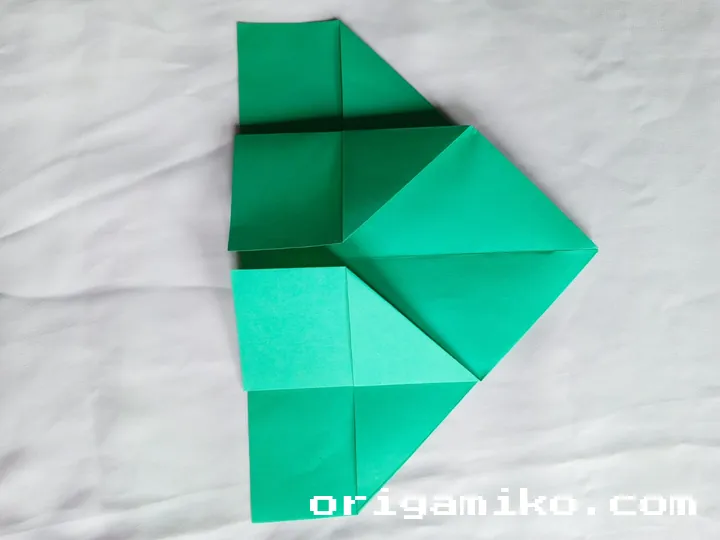 Origami pencil holder step 4 a