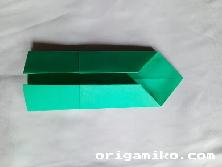 Origami pencil holder step 4 d
