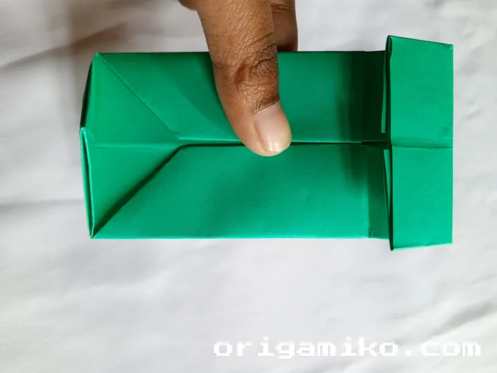 Origami pencil holder step 4 g
